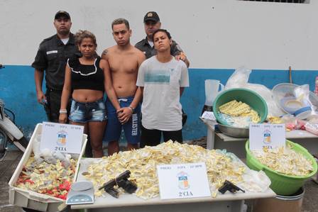 Luana de Souza do Espírito Santo e Rondinelli de Oliveira dos Santos foram presos junto com Bruna