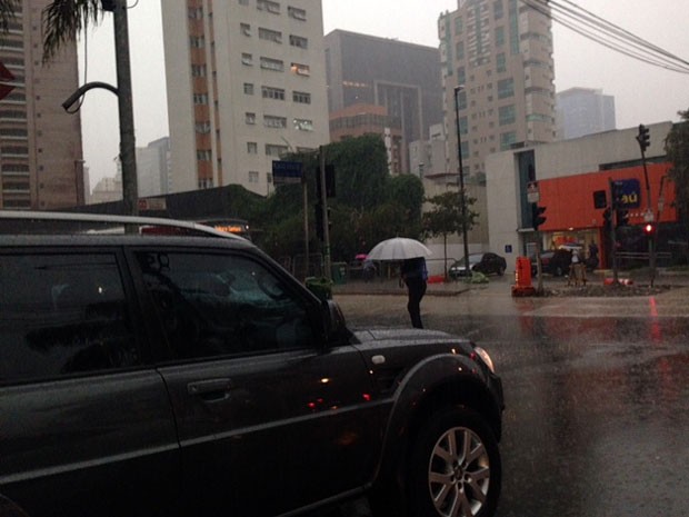 Chuva coloca regiões de São Paulo em estado de atenção (Foto: Roney Domingos/G1)