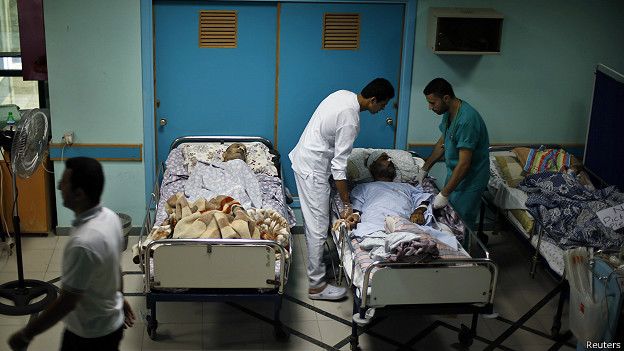 Hospital em Gaza (Reuters)