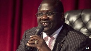 O ex-Sudão do Sul Vice-presidente Riek Machar (imagem de arquivo)