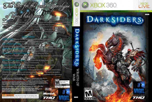 Darksiders NTSC CUSTOM Front wwwFre 580x389 O apocalipse segundo os video games