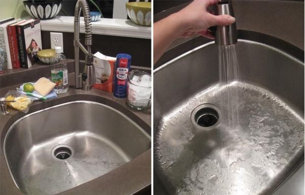 sink cleaning 30 Dicas para deixar sua casa brilhando