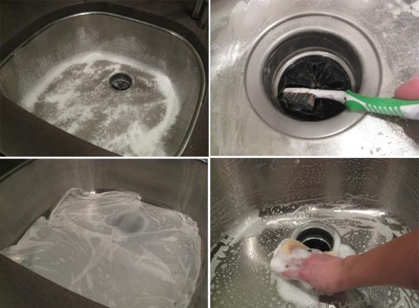 sink cleaning1 30 Dicas para deixar sua casa brilhando