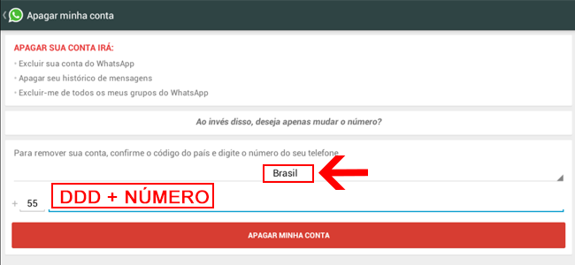 Como Excluir Conta do WhatsApp