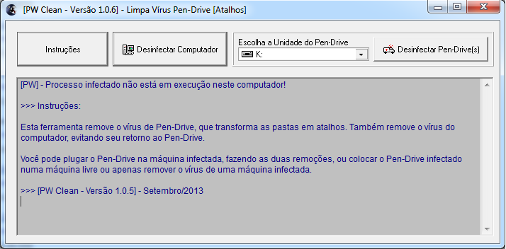 Como faço para Remover Vírus De Atalhos Do Pen Driver?